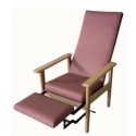Sillon geriatrico respaldo alto reclinable con reposa-piernas